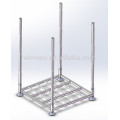 collapsible heavy duty steel pallet for material handling